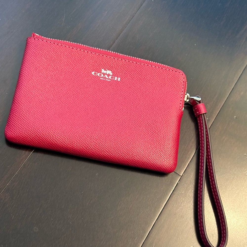 Coach Cherry Red Wristlet *New without Tags*